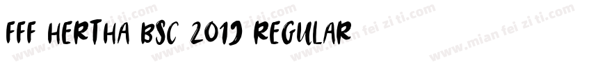 FFF Hertha BSC 2019 Regular字体转换